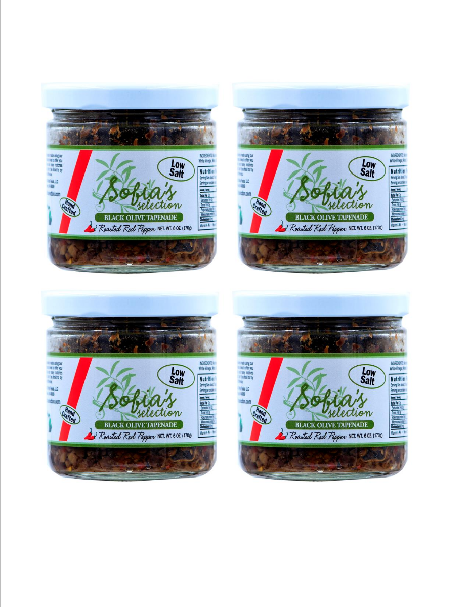 sofias-selection-roasted-red-pepper-olive-tapenade-4-pack